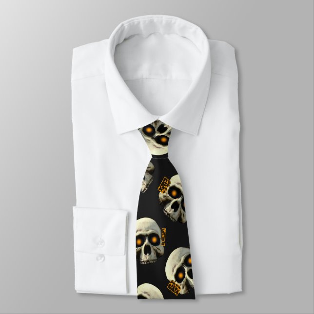 Gravata Boo Skulls Tie (Amarrado)