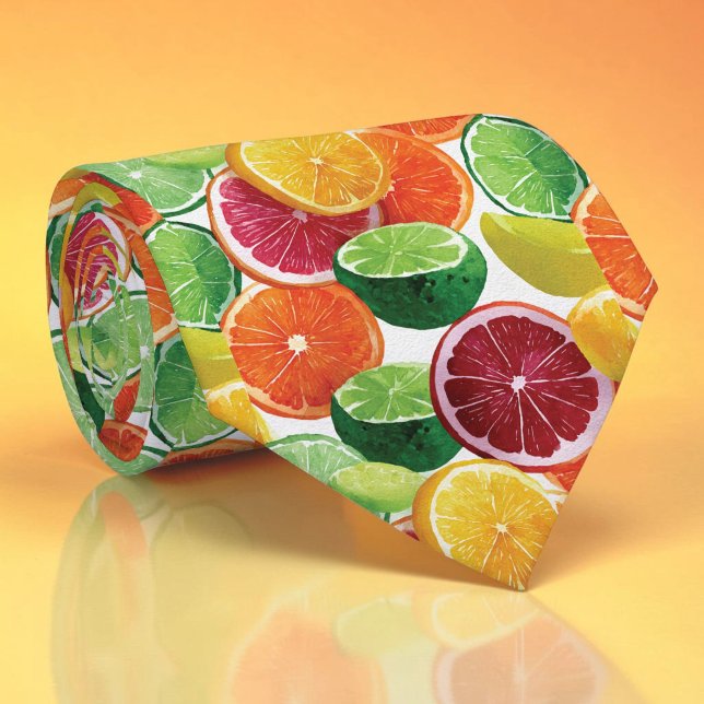 Gravata Borboleta de Frutas Cítricas de Verão Sazo (Criador carregado)