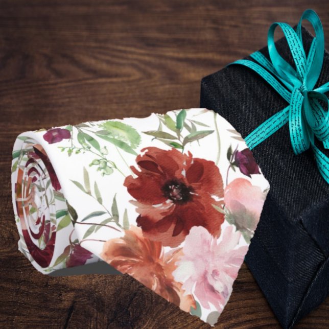 Gravata Borboleta Floral com Rosas Rosa e Flores d (Criador carregado)