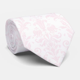 Gravata Borboleta Floral Damask Rosa Bege para Cas
