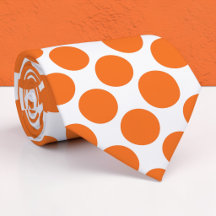 Gravata Borboleta Personalizada com Pontos Orange 