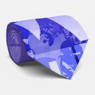 Gravata Borda Geométrica Gradiente Roxa Azul Lisa