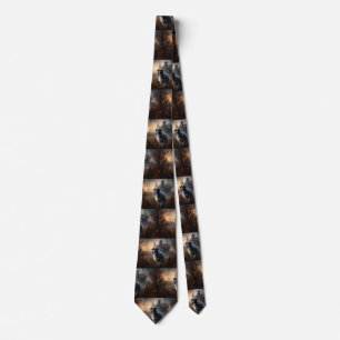 Gravata Border Collie Halloween Assustador
