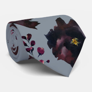 Gravata Bordô Bordeaux Azul Poeirento Casamento Elegante