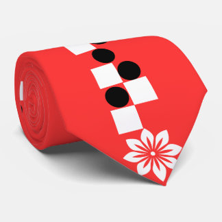 Gravata Bordo Gráfico Moderno: Gravação de Seda de Crimson