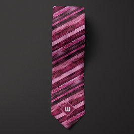 Gravata Bordô Listrado Aquarela