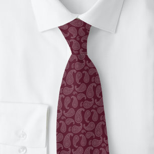 Gravata Bordô Paisley