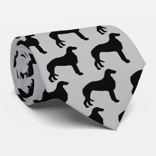 Gravata Borzoi Dog Silhouette