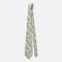 GRAVATA BOTÂNICA ROSA VERDE SAGE PRESENTE PARA O P