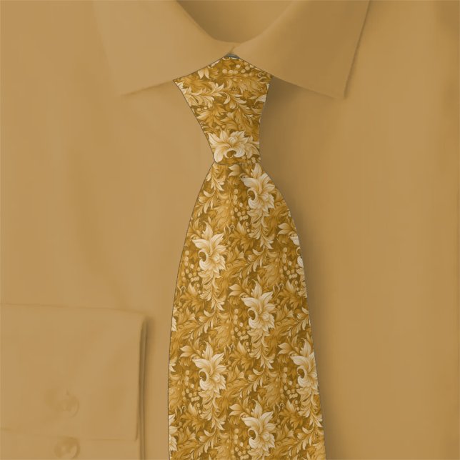 Gravata Botânico Ornate Caramelo (Criador carregado)
