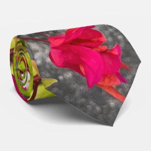 Gravata bougainvillea vermelha ou flor de papel, tropical
