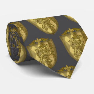 Gravata Brasão de Armas da Família Lion Shield 