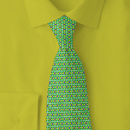 Gravata Brazil Flag Brick Pattern