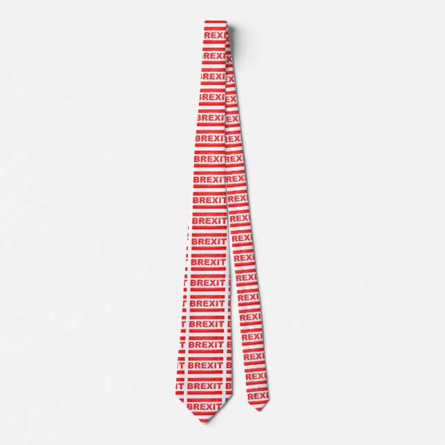 Gravata Brexit Carimbo Vermelho (Frente)