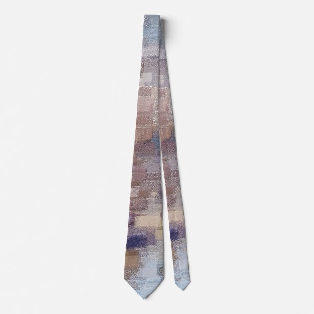 Gravata Brick Abstrato Winter Fall Neck (Frente)