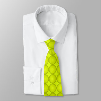 Gravata Bright Chartreuse Dotted Mens Tie