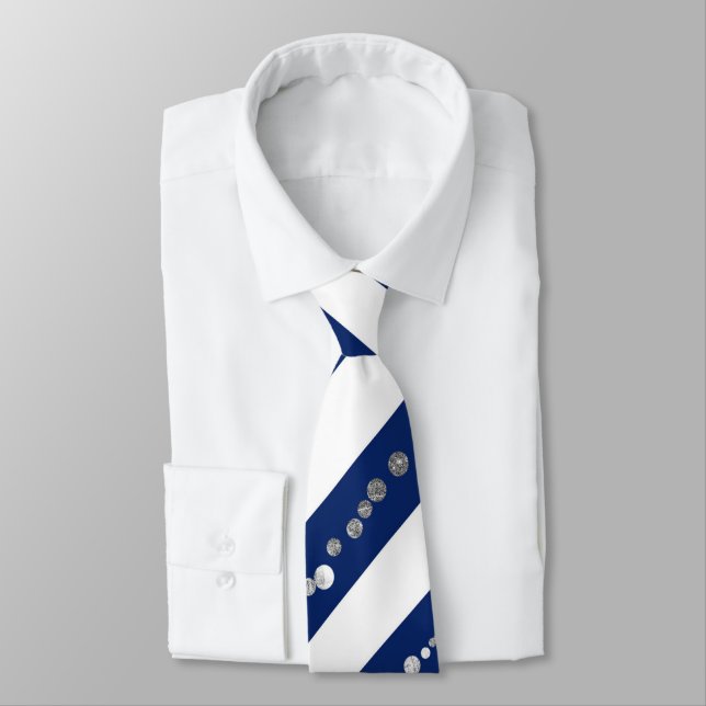 Gravata Brilho Azul (Amarrado)