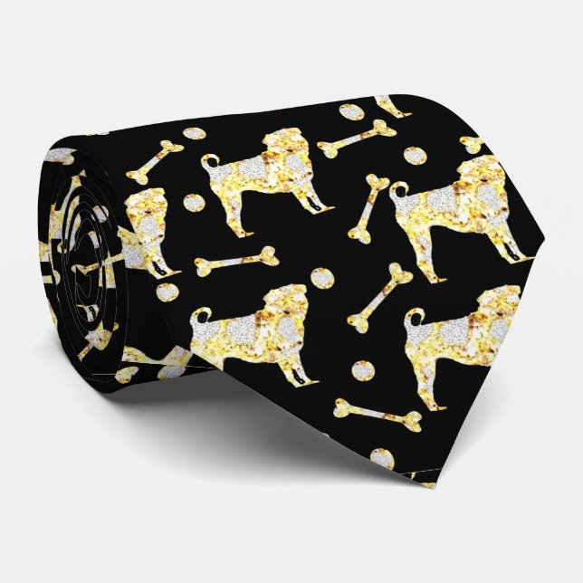 GRAVATA BRILHO DO PUG (Rolled)