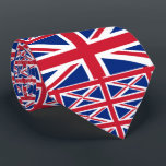Gravata British Flag, Flag, Norte Ireland<br><div class="desc">British Flag,  Flag of Ireland Neck Tie,  Norte da Irlanda,  por World Flags United.</div>