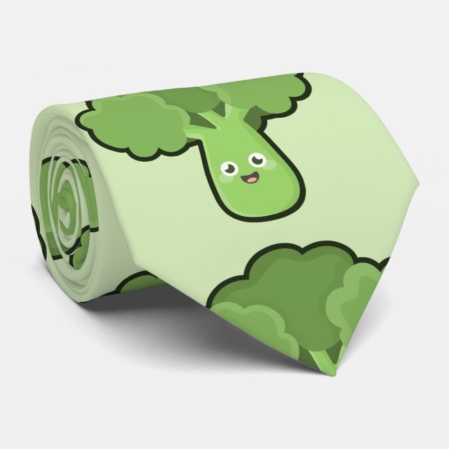 Gravata Brócolos de Kawaii (Rolled)