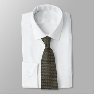Gravata Bronze Antigo Micro-Ponto
