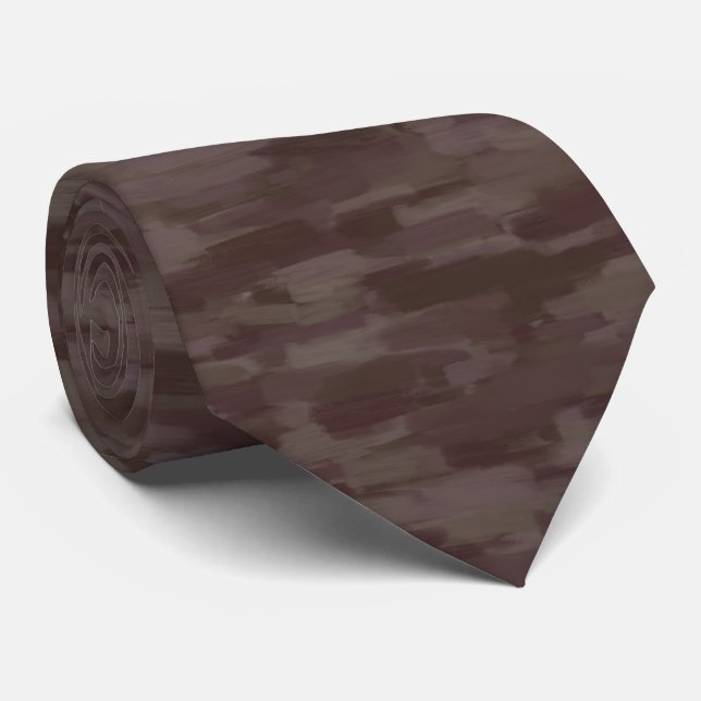 Gravata Brown Abstract Pattern (Rolled)
