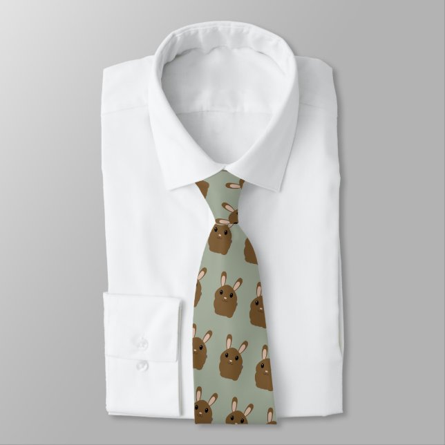 Gravata Brown Cartoon Bunny (Amarrado)