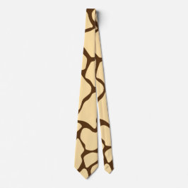 Gravata Brown Giraffe Pattern – Minimal Animal Print