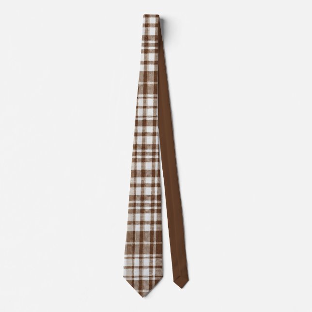 Gravata Brown Plaid (Frente)