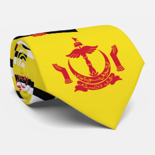 Gravata Brunei Flag e National Emblem (Emblem nacional)