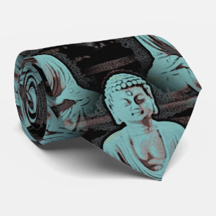 Gravata Buddha azul - grande