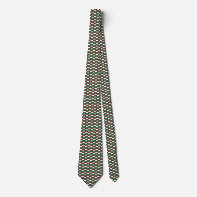Gravata Bulgária Flag Honeycomb Tie (Frente)