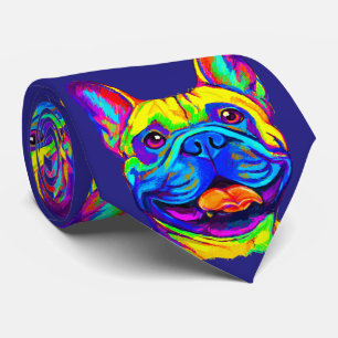 Gravata Bulldog Francês em Cores