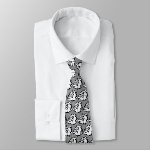Gravata Bulldog Mascot Necktie