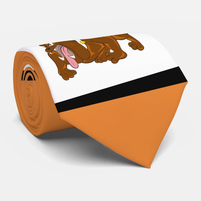 Gravata Bulls Esportes Blue Orange White Nectie (Rolled)