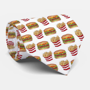 Gravata Burger Clássico de Emparelhamento de Comidas Rápid