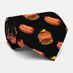 Gravata Burgers n' Cães Tie