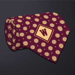 Gravata Burgundy Gold Ícone de Volei