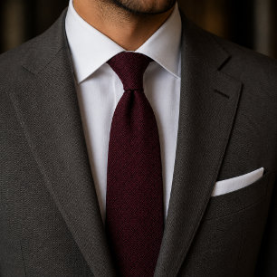 Gravata Burgundy Luxuoso Elegante Textura Vermelho Escuro