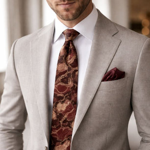 Gravata Burgundy Marble Design
