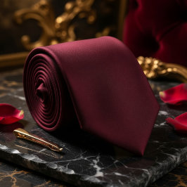Gravata Burgundy Vinho Tinto Matte