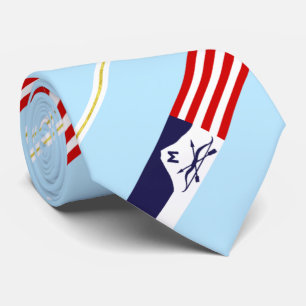 Gravata Butte (Montana) city flag Neck Tie