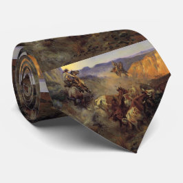 Gravata C M Russell The Slick Ear Vintage Western Cowboy