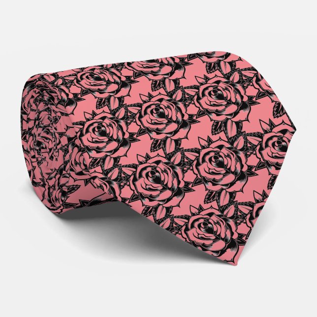 Gravata Cabo de alimentação retroRosa - Rosa com propósito (Rolled)