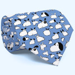 Gravata Cachorro Azul<br><div class="desc">Diversão do desenho animado em um fundo azul, que pode ser mudado na ferramenta design. Arte original de Nic Squirrell. Perfeito para amantes de animais e animais de estimação e veterinários.</div>