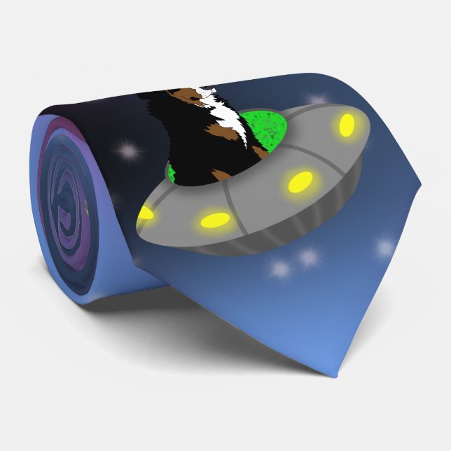 Gravata Cachorro de Montanha Bernese, OFO alienígena (Rolled)