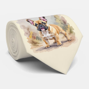 Gravata Cachorro Francês Tan Fawn - Cachorro Francês Cacho