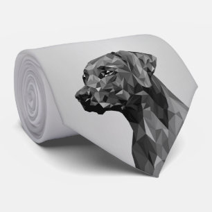 Gravata Cachorro Geométrico Cinza