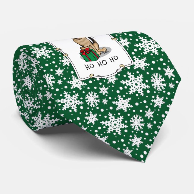Gravata Cachorro German shepherd de Natal Santa Hat (Rolled)