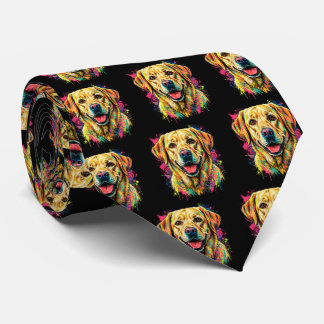 Gravata Cachorro Labrador Retriever Amarelo Colorido